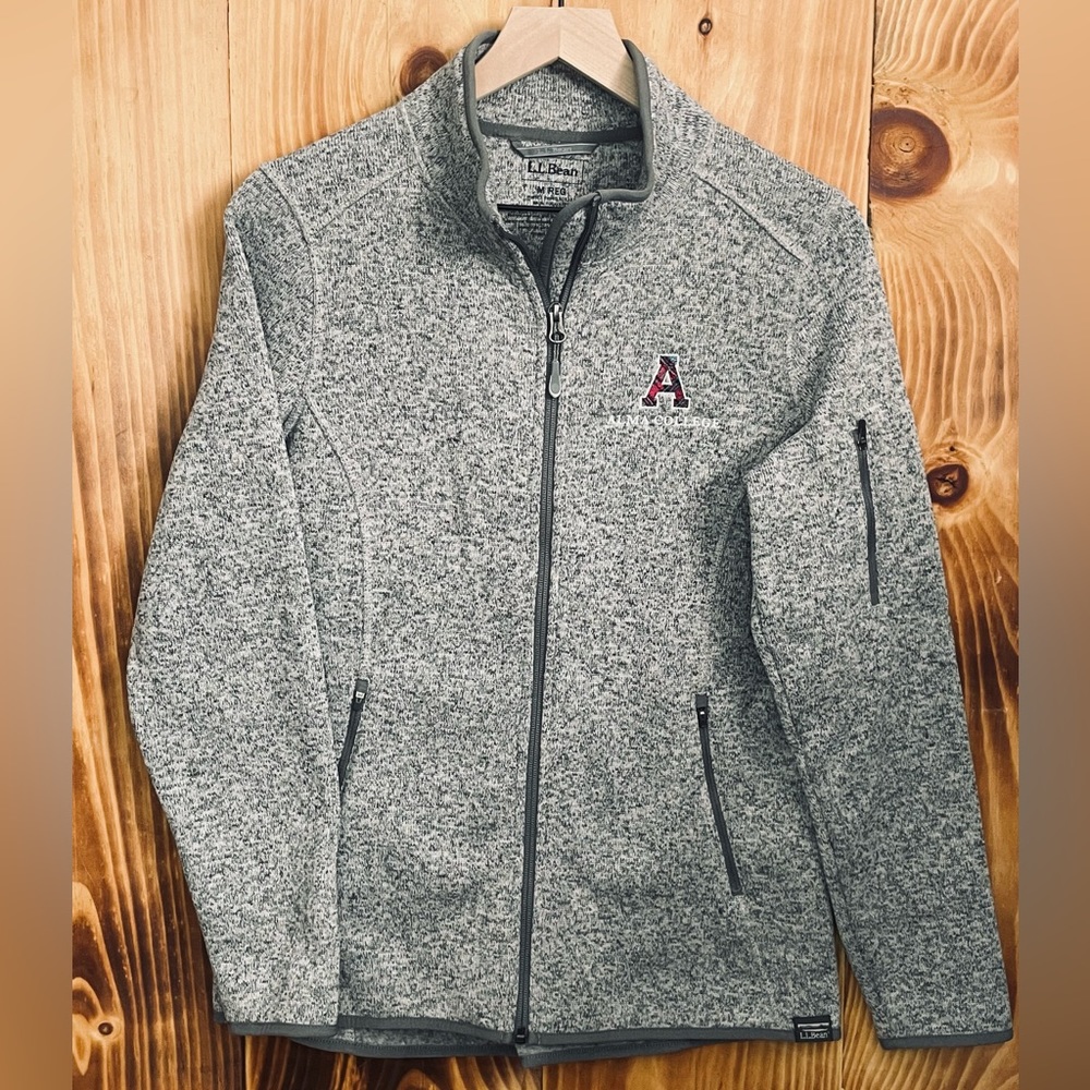 Alma college L.L.Bean zip up fleece